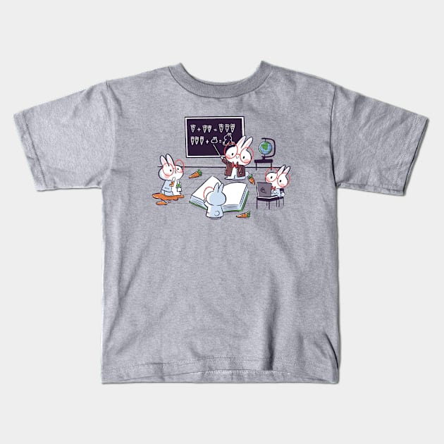 Science Bunnies Kids T-Shirt by TaylorRoss1